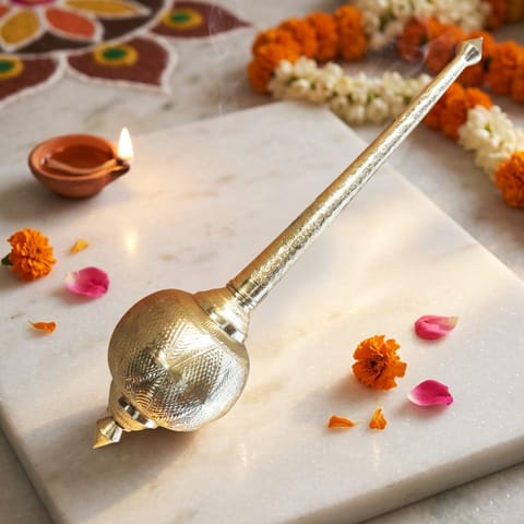 Brass Hanuman Mace, Gada  -  17.5*17.5*73 Inch (Z531 T)