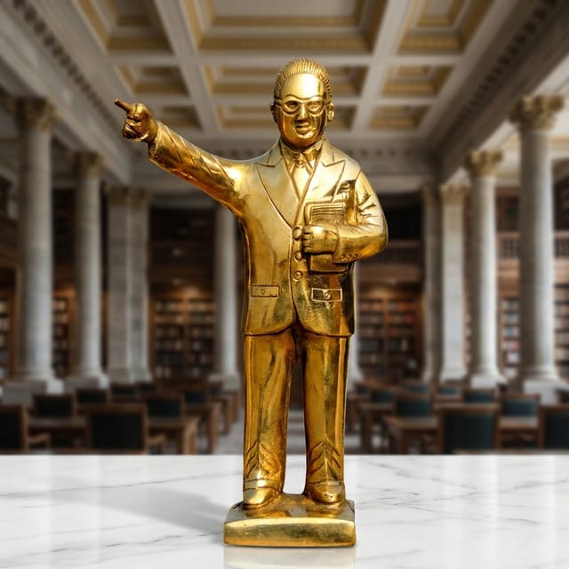 Brass Showpiece Ambedker Ji - 5.4*2.7*9 inch (BS327 B)