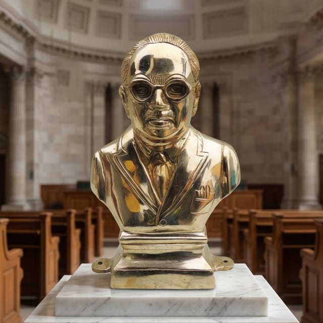 Brass Showpiece Ambedker Face - 7*3.5*10 inch (BS534 A)