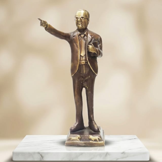 Brass Showpiece Ambedker standing - 5*3.5*10.5 inch (BS792 B)