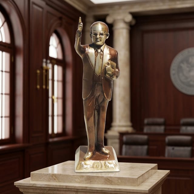 Brass Showpiece Ambedker Standing Statue - 4.5*4*14 inch (BS533 M)