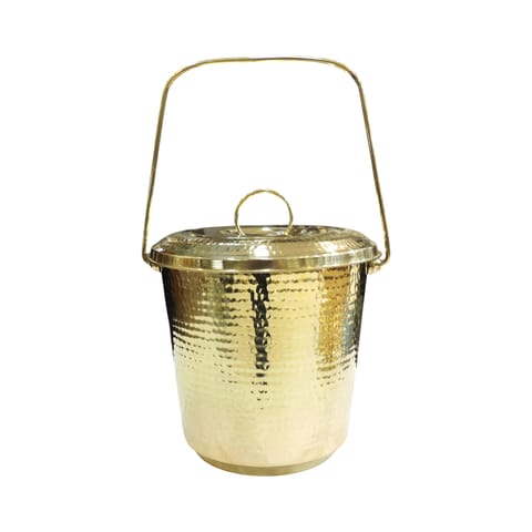 Brass Small Bucket - 12*8*10 Inch (Z659 B)