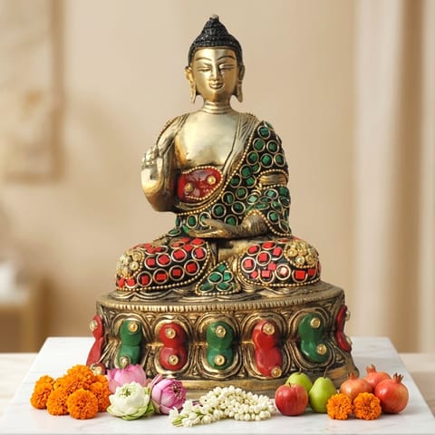 Brass Showpiece Buddha Ji God Idol Statue - 5.5*3.5*7.5 Inch (BS1547 C)