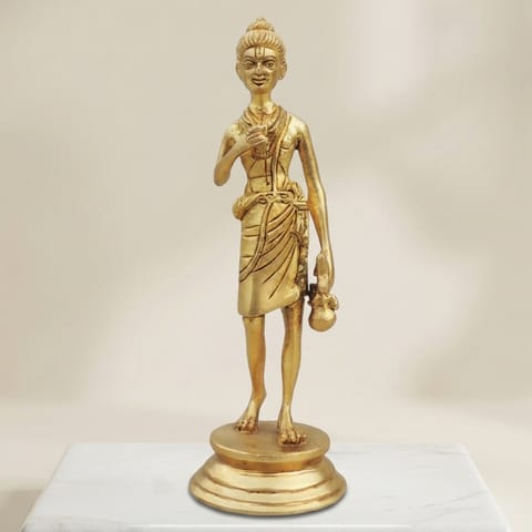 Brass Showpiece Neelkanth Varni God Idol Statue - 2.2*2.2*6.6 Inch (BS1694 C)