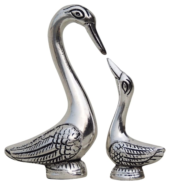 Aluminium Showpiece Duck Pair - 5*1.5*5.3 inch (AS128 S)