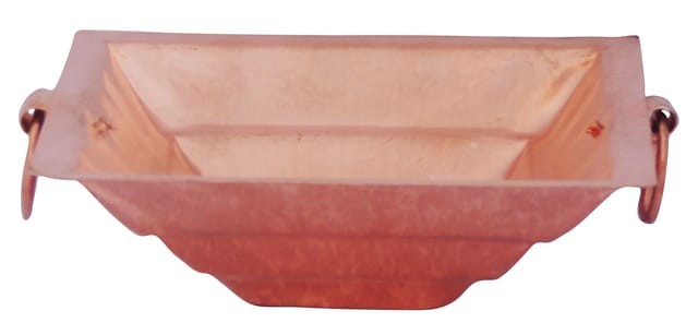 Hawan Kund Copper- 7.6*7.6*2.5 inch (Z294 E)
