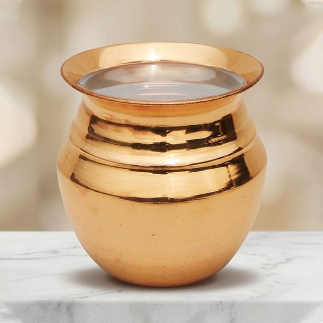 Copper Lota No. 7, 510 ML - 4*4*4 inch (Z188 I)