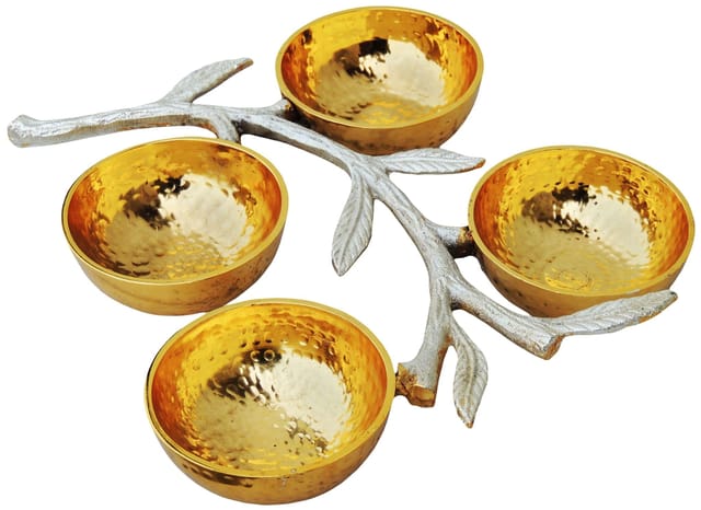 Decorative 4 Bowl Set Platter - 12*10*2 inch (A3196/12)