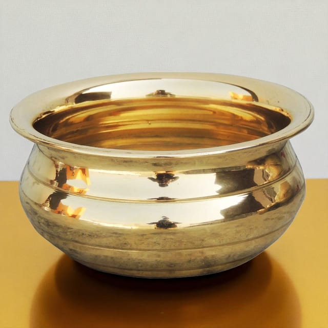 Brass Urli 250 ML Diameter 4 Inch (F264) - 4*4*2 inch (F264)