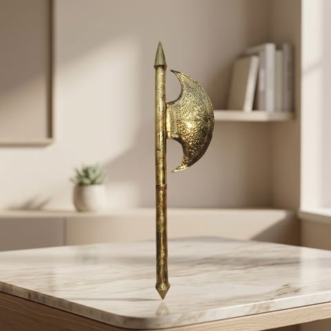 Brass Bhagwan Parshuram Farsa - 8.5*1.5*34 Inch (Z621 G)