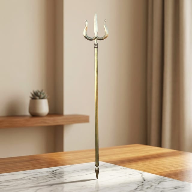 Brass Trishul - 6*0.5*44 Inch (Z138 Q)