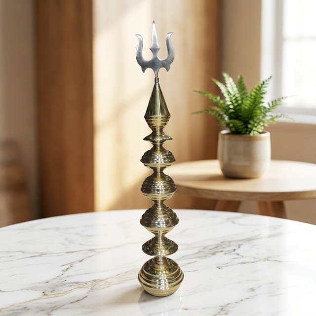 Brass Kalash With Trishul - 8*8*41 inch (Z397 J)
