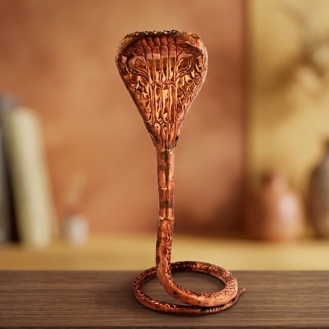 Copper Panch Mukhi Snake Copper - 7.5*7.5*13.4 inch (Z312 D)