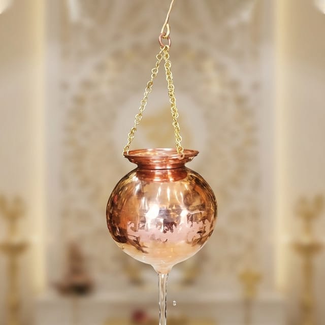 Copper Hanging Shiv Jaldhara - 9-9*10.5 Inch (Z599 G)