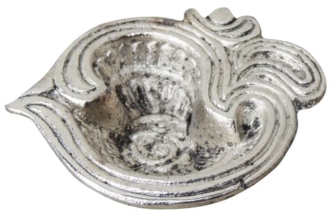 Aluminium Showpiece Om Deepak, Oil Lamp - 3*2.4*0.5 Inch (AS268 A)