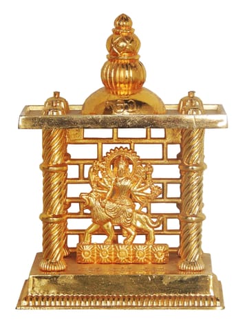 Aluminium Showpiece Durga Ji, God Idol Statue - 4*2.5*5.5 Inch (AS165 B)