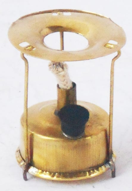 Brass Oil Burner Miniature Toy For Children Playing - 2.6*2.6*3.5 inch (Z354 D)