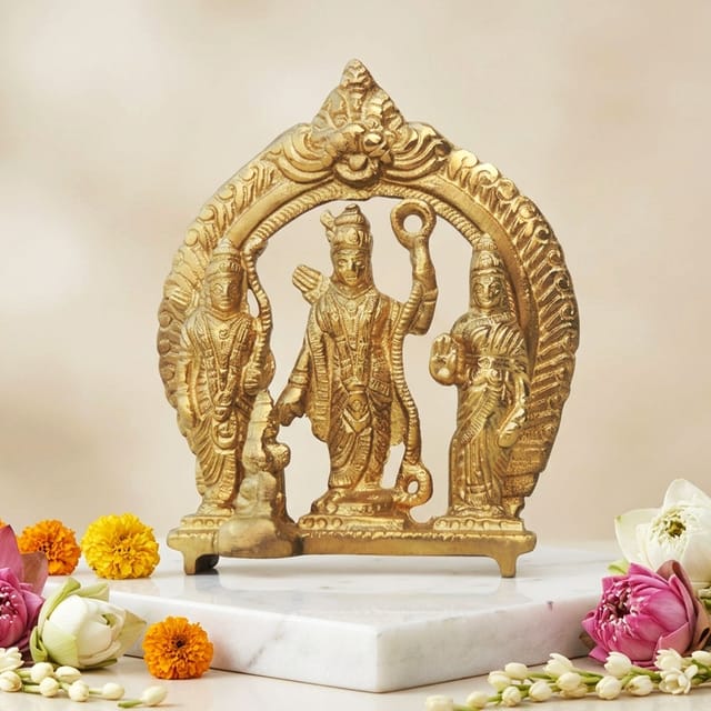 Brass Showpiece Ram Darbar Statue  - 3.6*1.5*4.5 Inch (BS1226 A)