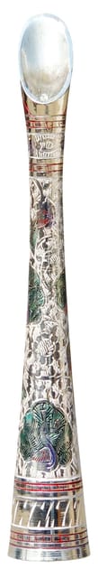 Brass Home Decor Showpiece Flower Pot, Vase - 1.9*9*9.5 Inch (F001 B)