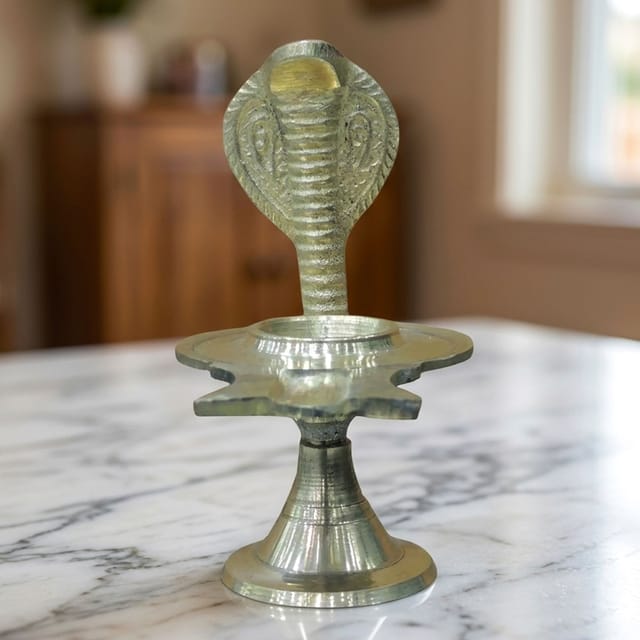 Brass Jaladhari, Argha Shivling  -1.1*3.1*4 Inch  (Z420 B)