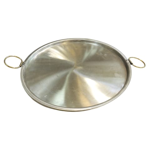 Large Brass Dosa Tawa | Heavy Gauge Premium Griddle for Uttapam, Restaurant Style Pure Brass (BC209 D)