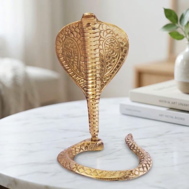 Brass Snake (For Shivling) - 4*4.5*6 inch (Z299 C)