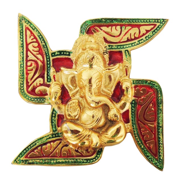 Wall Hanging Showpiece Satiya Ganesh - 7*0.5*7 inch (AS072)