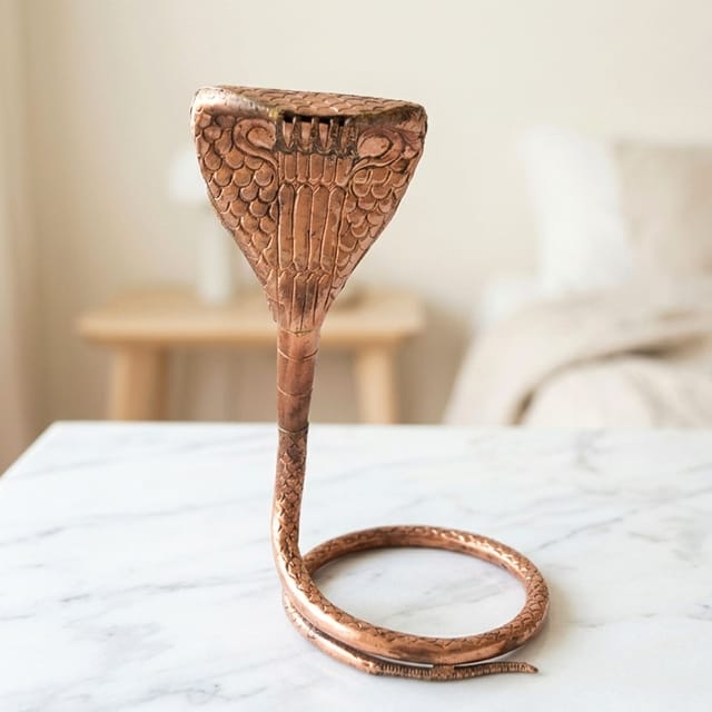 Copper Panch Mukhi Snake Copper - 8.5*8.5*18 inch (Z312 E)
