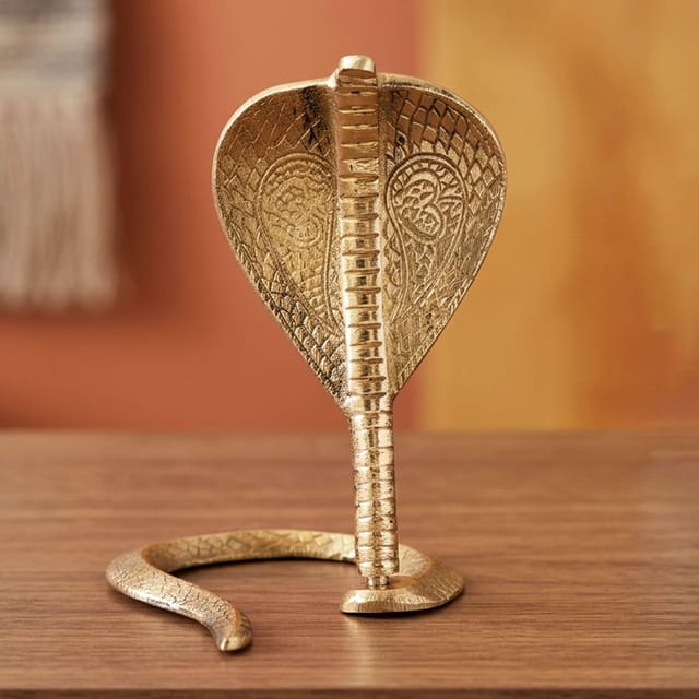 Brass Snake (For Shivling) - 5.4*6*7 inch (Z299 E)