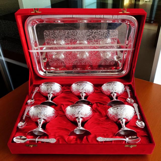 Decorative Ice Cream 6 Pc. Set With Tray - 3.5*3.5*3.5 inch (B054)