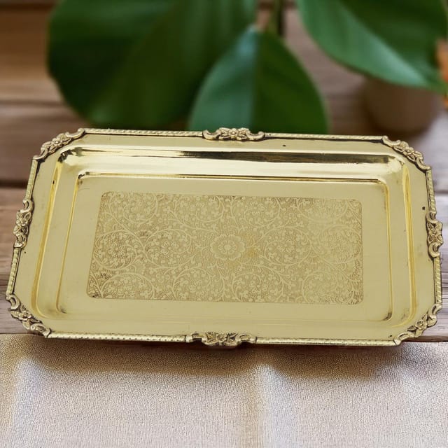 Brass Tray - 12.5*8.5*0.8 inch (Z174 C)