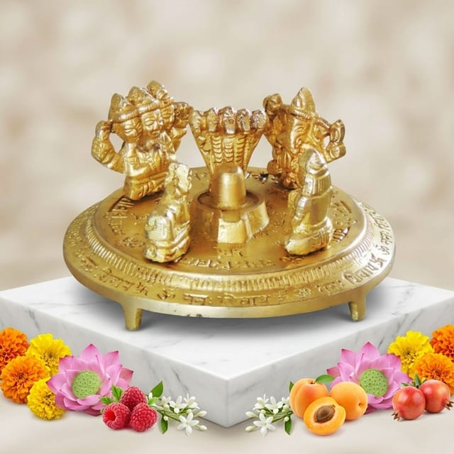 Brass Showpiece Shivling Idol Statue  - 3.5*3.5*2 inch (BS1055 C)