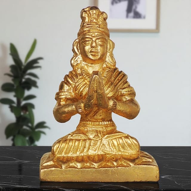 Brass Showpiece Parvati Ji Idol Statue  - 1.6*1*2.3 inch (BS872 A)