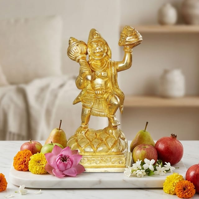 Brass Showpiece Hanuman Ji God Idol Statue  - 2.5*1.5*4.5 inch (BS1026 C)