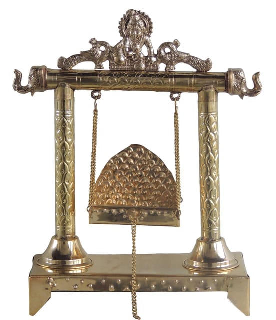 Brass Laddu Gopal Jhula For God Idol - 12.7*5*15.8 inch (AS227 C)