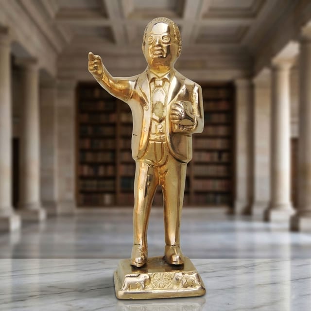 Brass Showpiece Ambedker Ji - 3*2.8*7 inch (BS327 A)