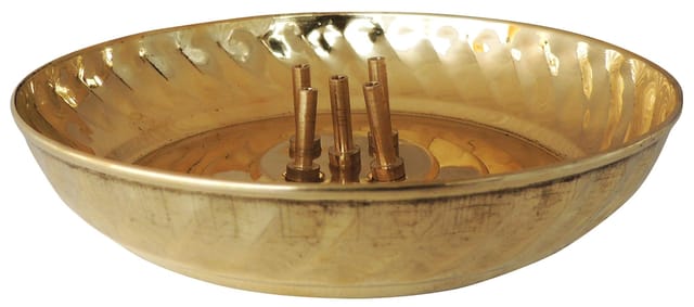 Brass Pooja Temple Agarbatti Stand- 5*5*1 inch (Z204 E)