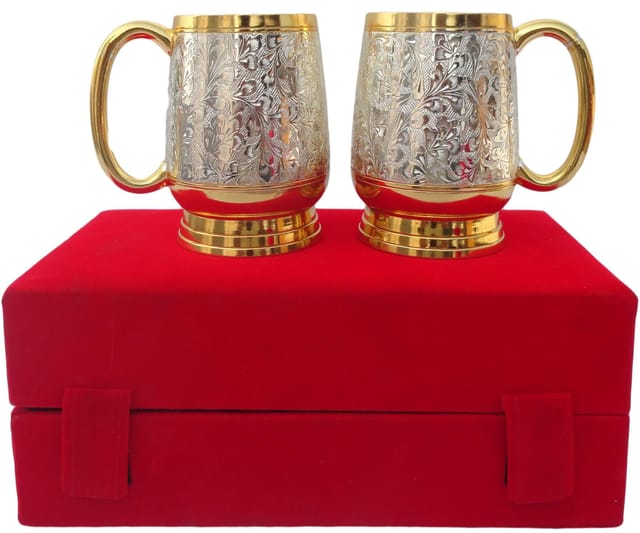 Brass Bear Mug 2 tone -3*3.5*4.5 Inches (B159)