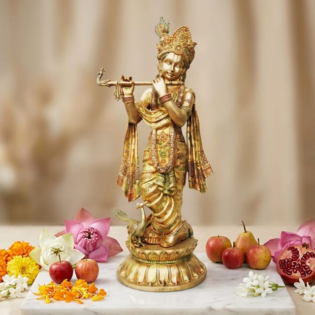 Brass Krishan Idol-11.5*10*32 (BS824 K)