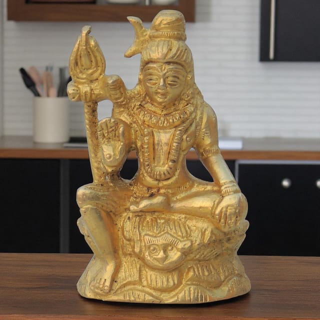 Brass Showpiece Shankar Ji Statue - 2*1*3 Inch (BS027 A)