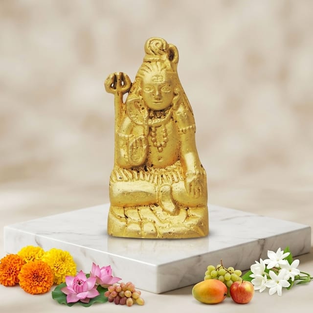 Brass Showpiece Shiv Ji Statue - 1.5*1*2.2 Inch (BS856 A)