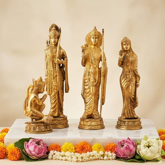 Brass Showpiece Ramdarbar Statue - 10.5*6.5*12.4 Inch (BS559 B)