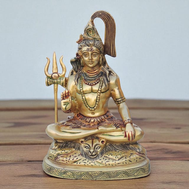 Brass Showpiece Shiv Ji Statue - 6*3*9 Inch (BS947 D)
