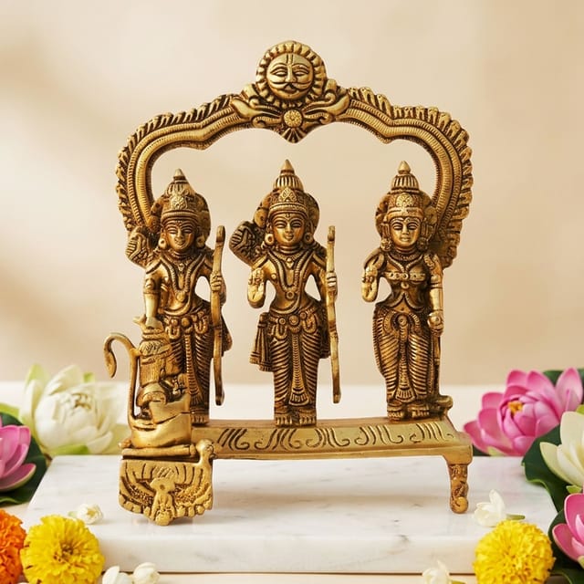 Brass Showpiece Ram Darbar Statue - 2*3.5*9.2 Inch (BS1394 K)