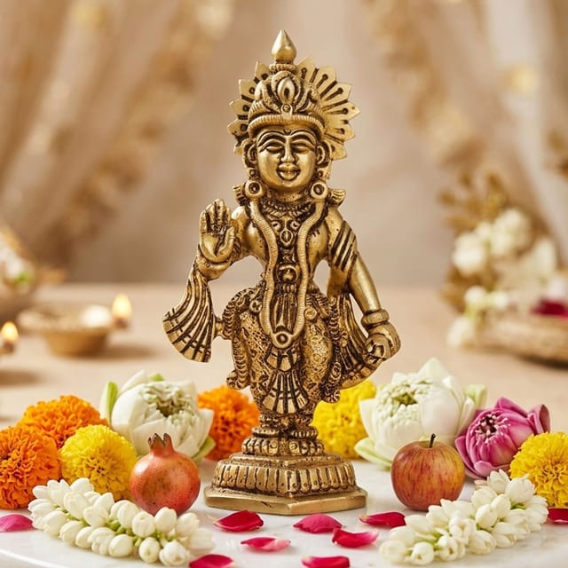 Brass Showpiece Radha ji statue Idol - 2.5*1.5*4.5 (BS1393 R)