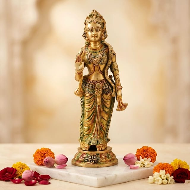 Brass Showpiece Seeta ji Idol statue - 5.5*5.5*17 Inch (BS1424 S)