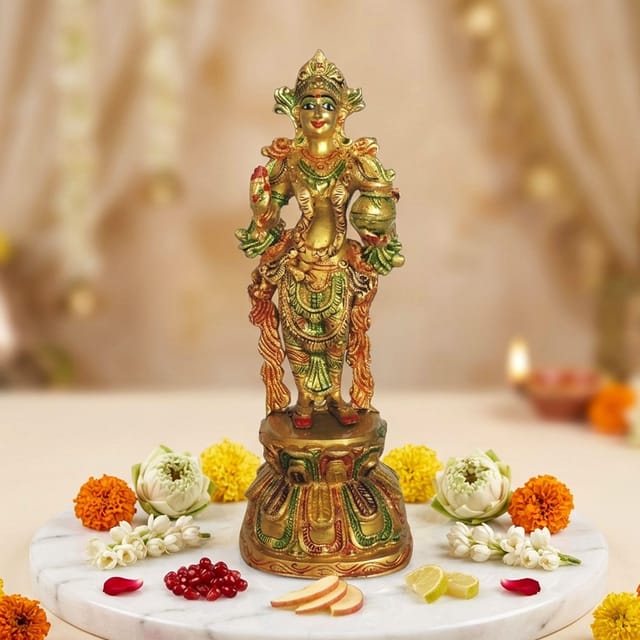Brass Showpiece Radha Ji God Idol Statue - 4*3.2*11 Inch (BS1409 R)