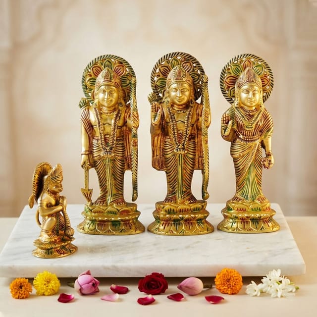 Brass Showpiece Ram Darbar God Idol Statue (BS1380 D)
