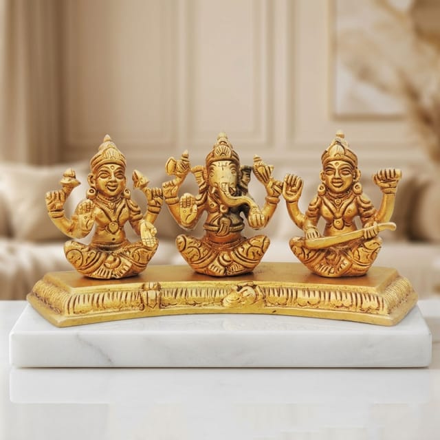 Brass Showpiece LGS God Idol Statue - 8.2*2.2*3.5 Inch (BS1485 C)