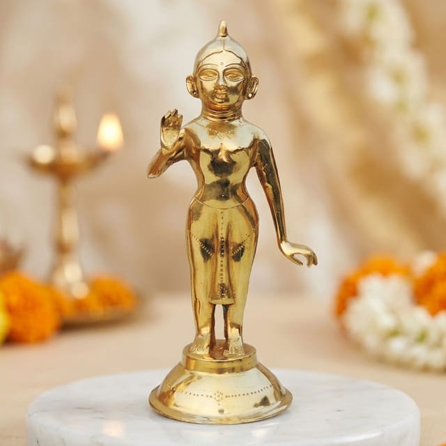 Brass Showpiece Radha God Idol Statue - 5*4.3*11.2 Inch (BS1237 R)